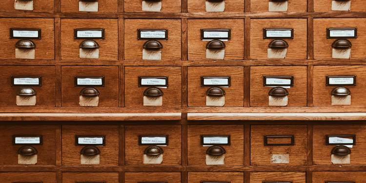 Filing cabinet with lots of drawers